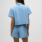 Phoenix Short Sleeve Button Down Wolf Blue