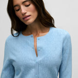 Pointelle Cardigan Wolf Blue