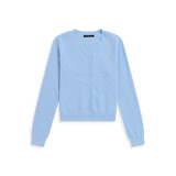 Pointelle Cardigan Wolf Blue