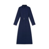 Ashe Shirt Dress — Maltese Blue