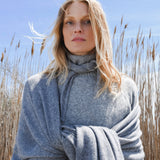 The Mini Scarf Grey Melange