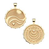 Love - Courage - Strength JW Original Pendant Coin Necklace