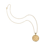 LOVE JW Small Pendant Coin Necklace