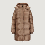 Lucie Boxy Midi Coat Crisp Champagne