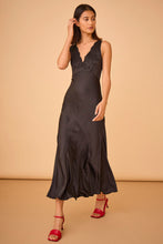 Lulu Dress Black Satin