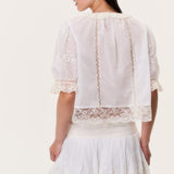 Maurelle Cotton Lace Blouse Ivory
