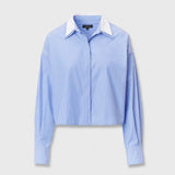 Marin Striped Combo Shirt Blue Stripe
