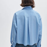 Marin Striped Combo Shirt Blue Stripe