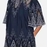 VALI EMB MINI DRESS (D2)
