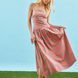 Newberry Dress Day Glow Check