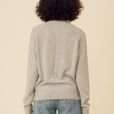 Sloane Cashmere Cardigan Heather Grey