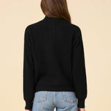 Colorado Half-Zip Cashmere Pullover Black