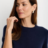 Serafina Cashmere T-Shirt Navy