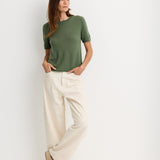 Serafina Cashmere T-Shirt Thyme