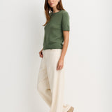 Serafina Cashmere T-Shirt Thyme