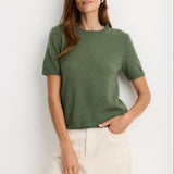 Serafina Cashmere T-Shirt Thyme