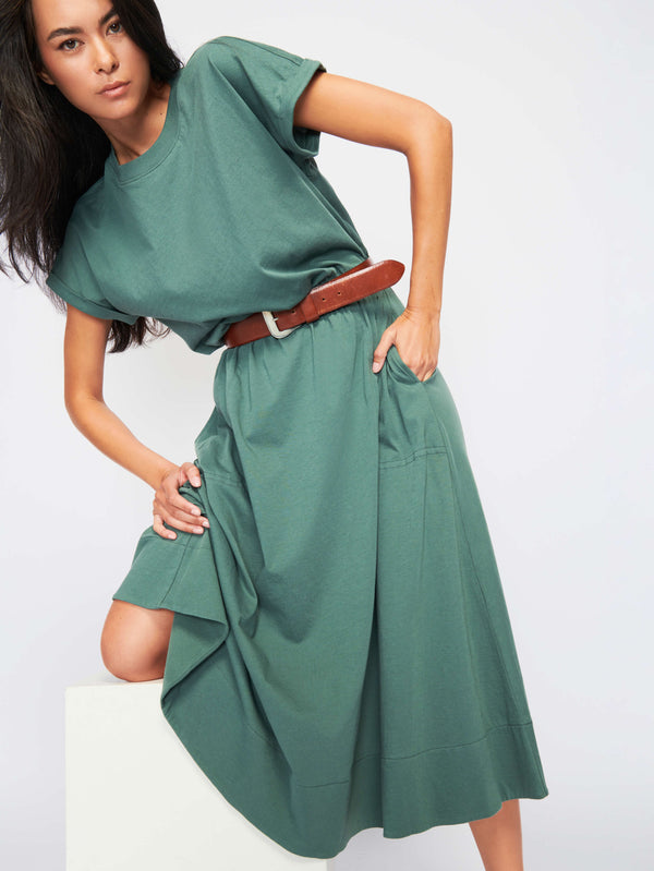 Garcelle T-Shirt Dress Jade Stone