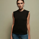 Patti Muscle Tank Jet Black