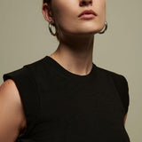 Patti Muscle Tank Jet Black