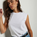 Patti Muscle Tank Optic White