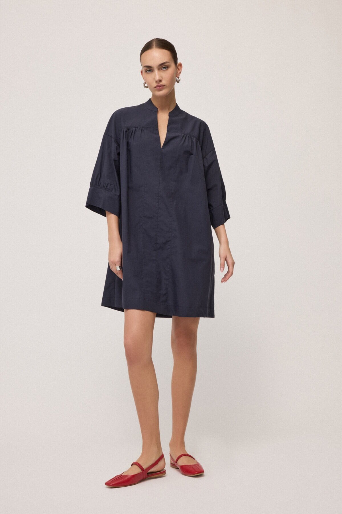 combination short poplin dress Zara - Combination Poplin Dress - White - M