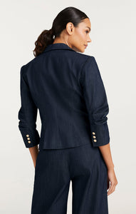 Petite Denim Khloe Blazer Indigo