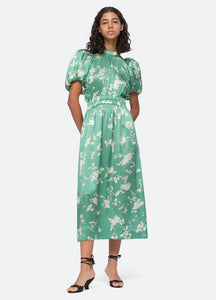 Julien Puff Sleeve Dress Mint