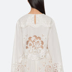Sea NY Gardener Emb L/Slv Blouse White detail