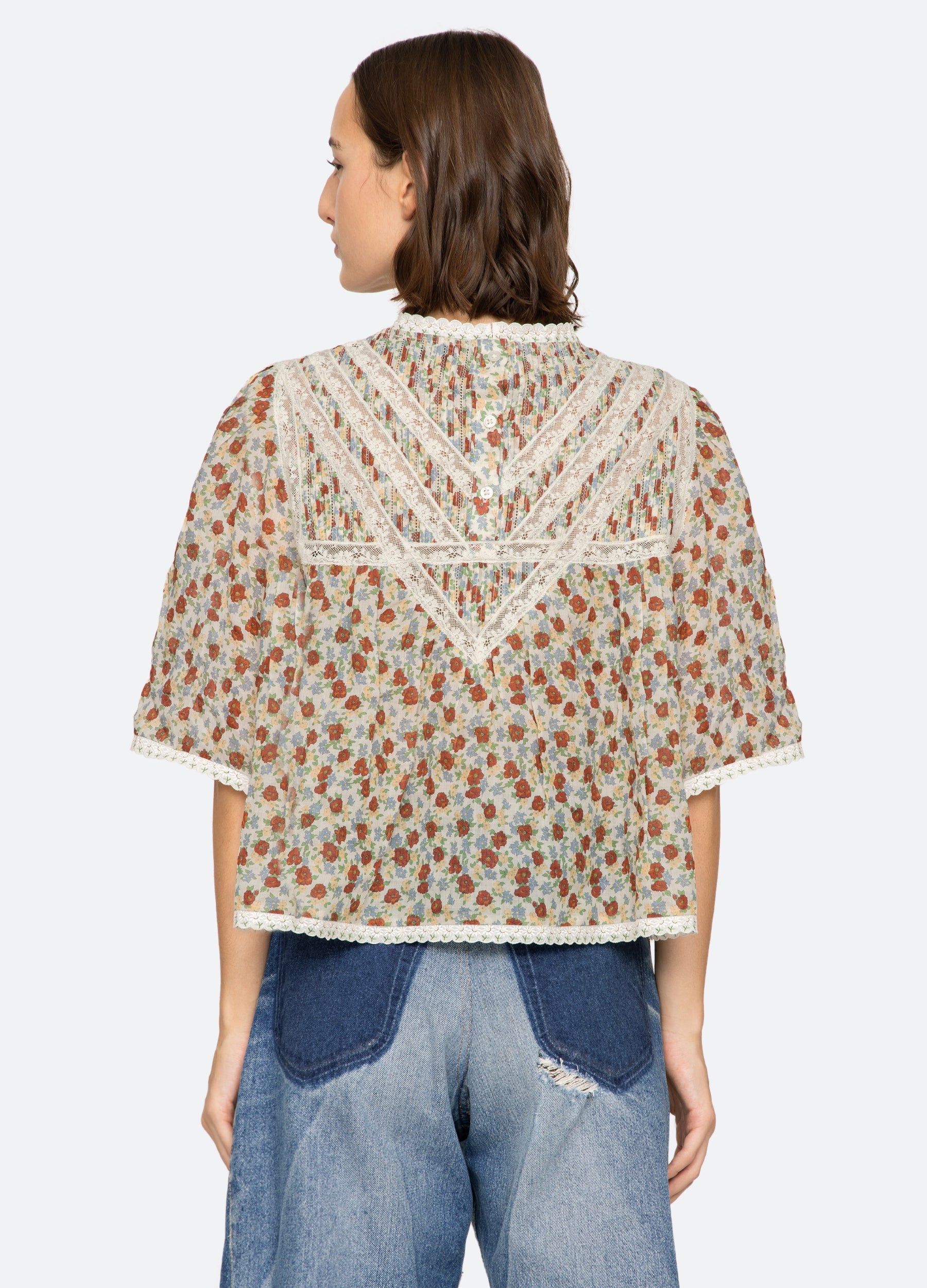 Sea NY Viera Print S/Slv Blouse Multi detail