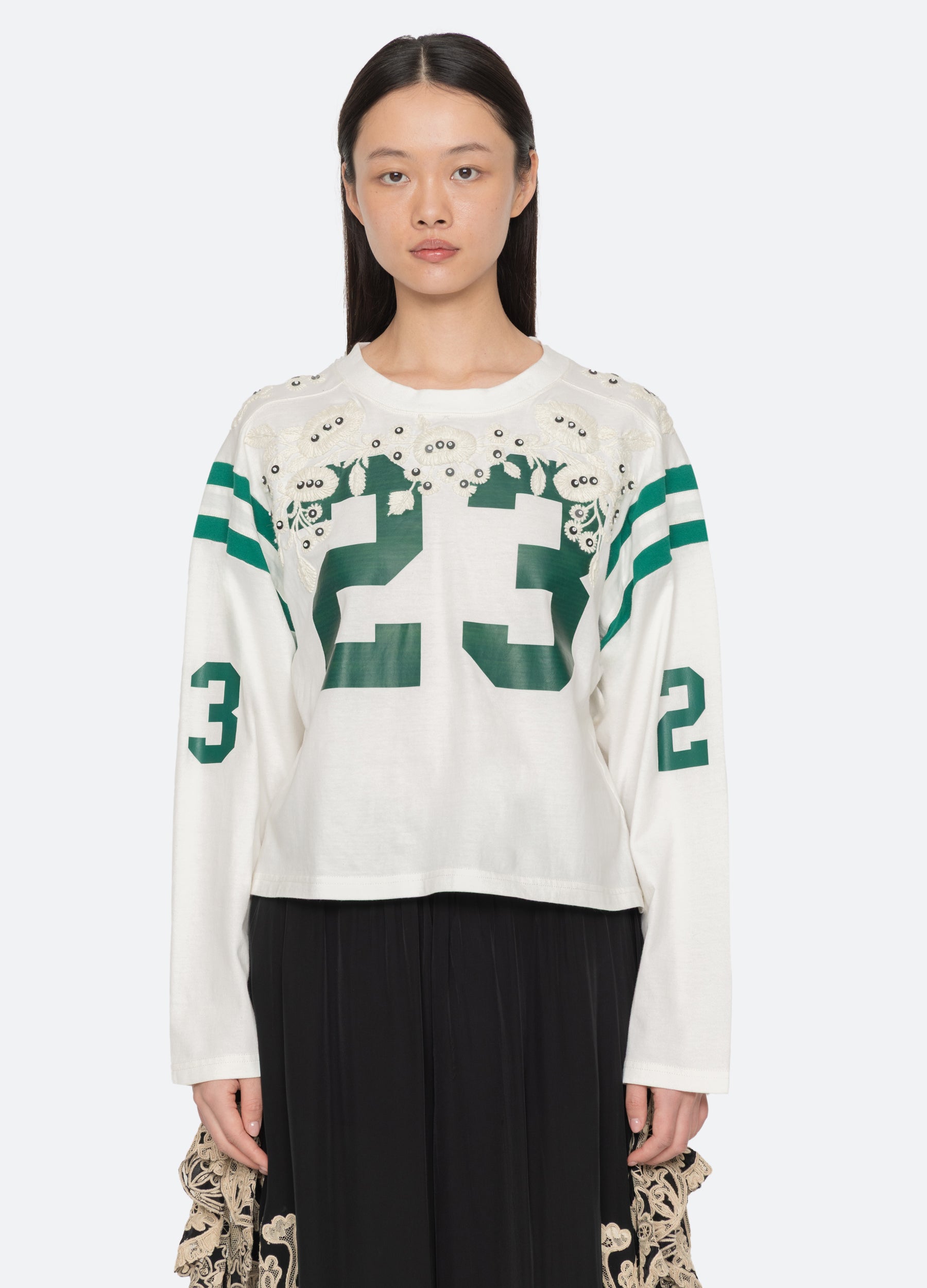 Sea New York Georgie L/S Tee cream front view