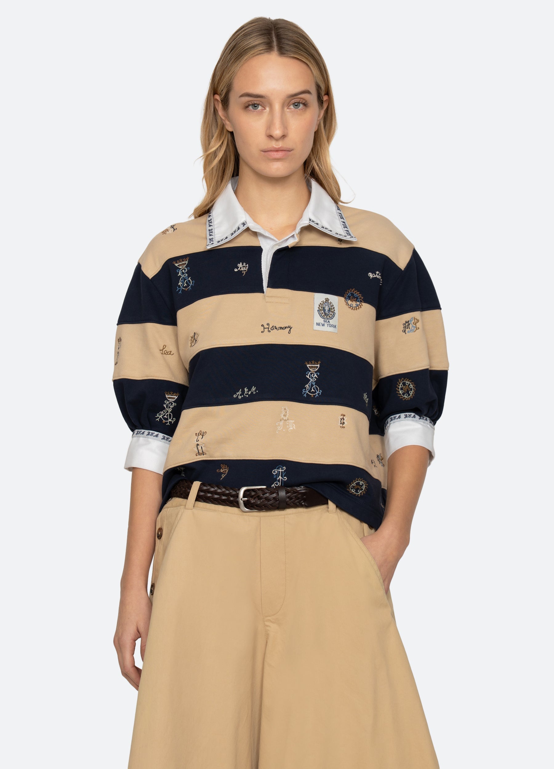 Sea New York Juliet Rugby Top multi front view