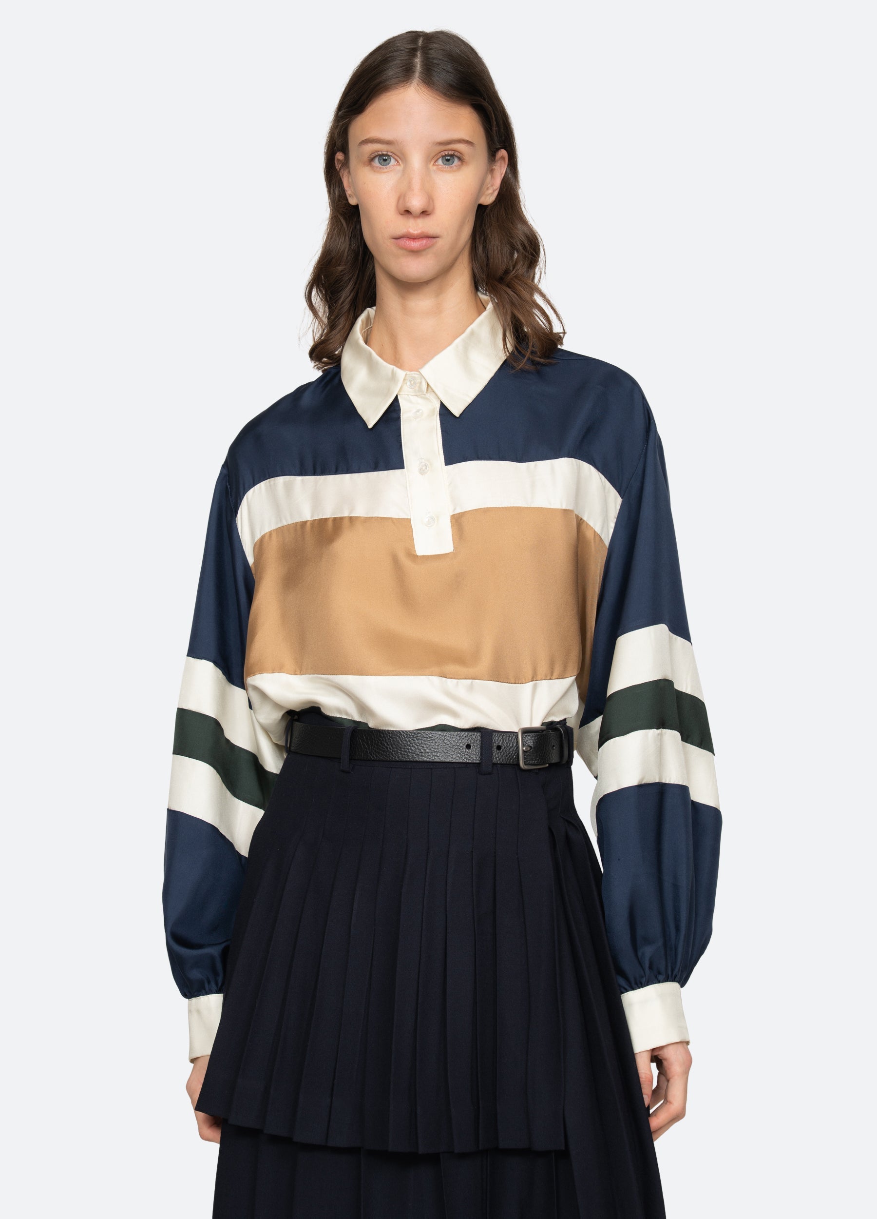 Sea NY Juliet Emb Polo Multi front