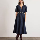 Piper Dress Midnight Rinse