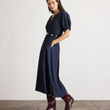 Piper Dress Midnight Rinse
