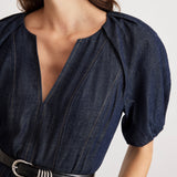 Piper Dress Midnight Rinse
