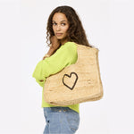 Imperfect Heart Jute Tote