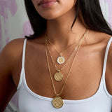 LOVE JW Original Pendant Coin Necklace