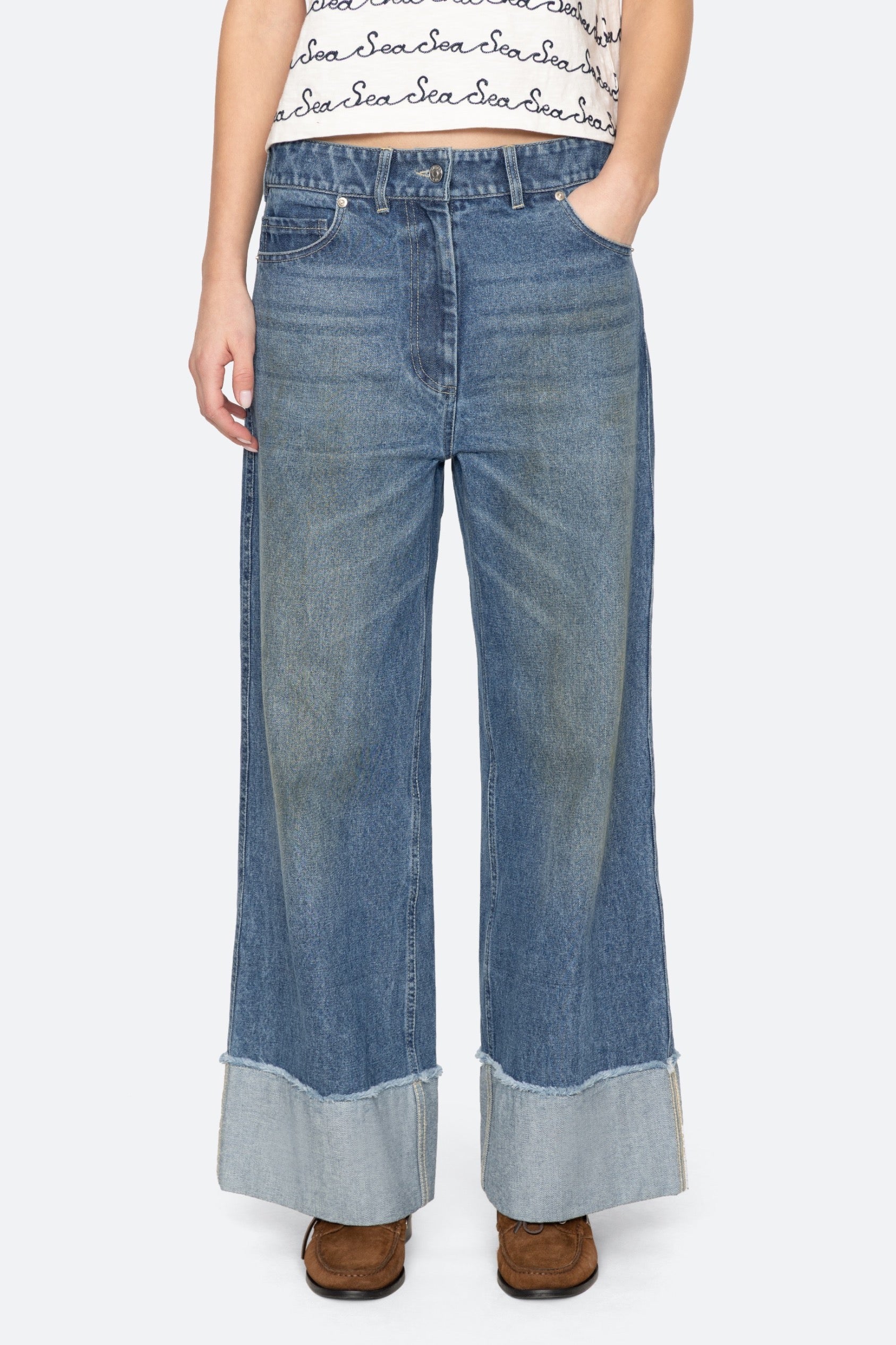 ZAYNA DENIM STRAIGHT LEG JEAN (D1)