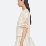ALINA LACE COMBO SLV SWEATER (D2)
