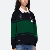 Carolyn Rugby Shirt Green/Navy Multi