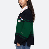 Carolyn Rugby Shirt Green/Navy Multi