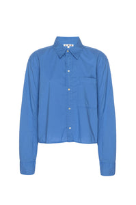 Ruth Crop Shirt French Blue