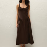 Marcella Midi Dress Espresso