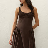 Marcella Midi Dress Espresso