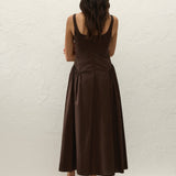 Marcella Midi Dress Espresso