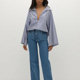 Gaia Top Helle Stripe Vintage Navy