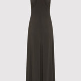 Cut Away Maxi Dress Black Olive