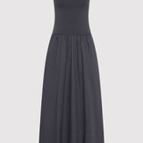 Bateau Cut Out Dress Graphite