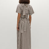 Oda Maxi Dress Norway Stripe Espresso