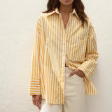 Clemente Shirt Orozco Stripe Mustard